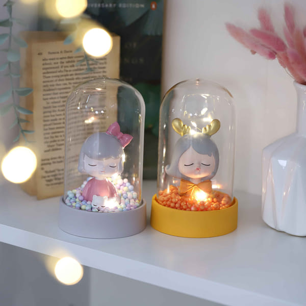 LED Dome With Girl - Single Piece