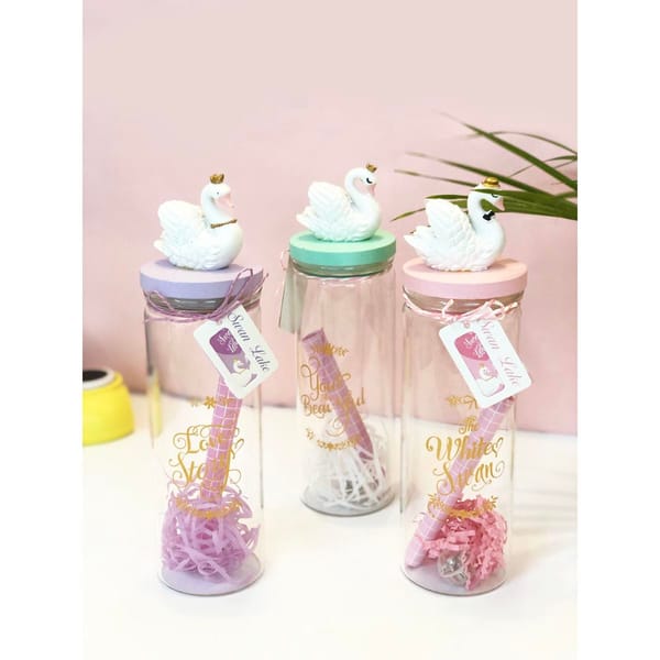 LED Message Bottle - Swan - Single Piece