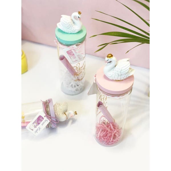 LED Message Bottle - Swan - Single Piece