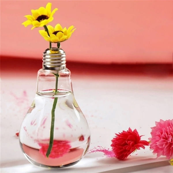 Light Bulb Shaped 500 ML Bottle - Assorted - Single Piece