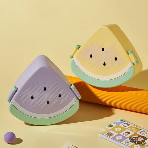 Lunch Box With Cutlery - Watermelon - Assorted - Single Piece