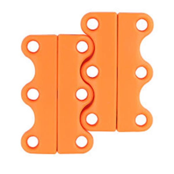 Magnetic Lacing Solution - Never Tie Laces Again - Orange