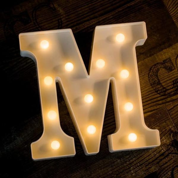Marquee Light - Alphabet - Single Piece