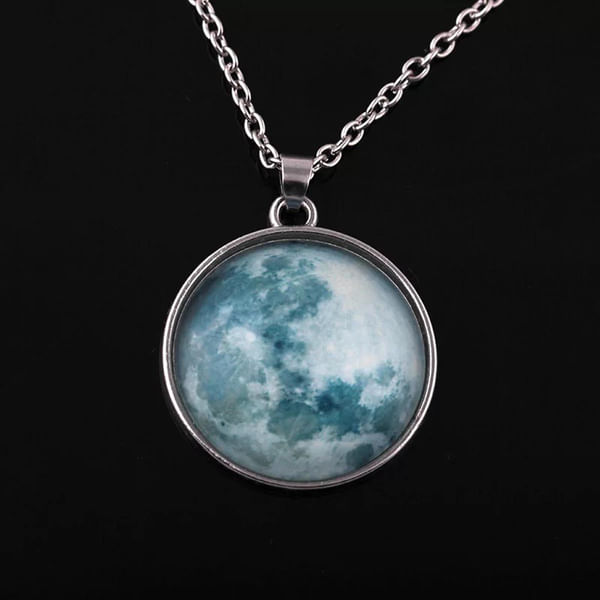 Mini Glow-In-The-Dark Moon Pendant