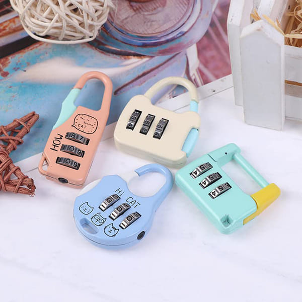 Mini Safe Luggage Lock - Assorted - Single Piece