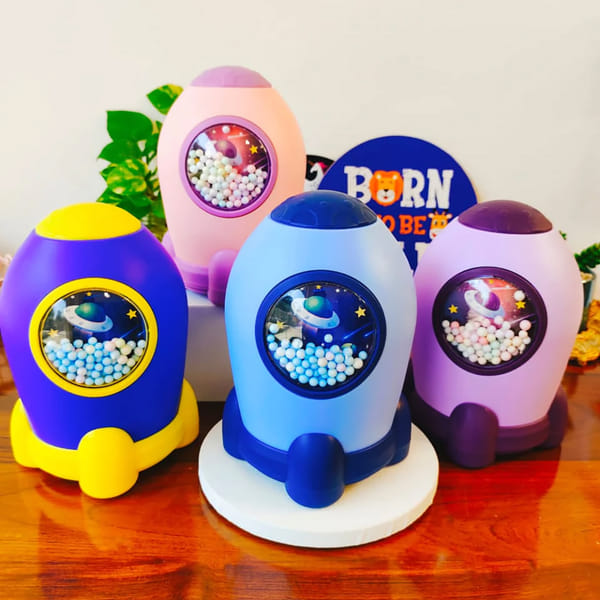 Money Bank - Space Rocket- Assorted - Single Piece