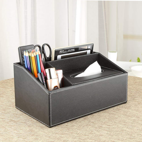 Multifunctional Organizer With Tissue Holder - Assorted - Single Piece