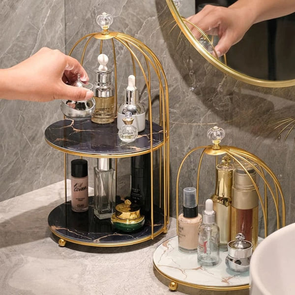 Multipurpose Organizer - Cage - Marble Finish - Assorted - Single Piece