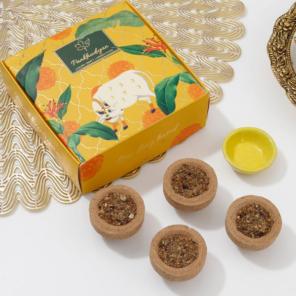 Natural Aromatic Hawan Kund - Assorted - Set Of 4