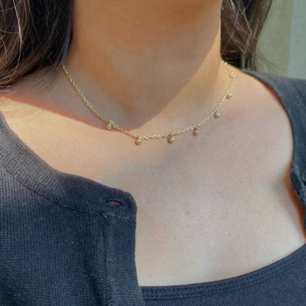 Necklace - Simplicity - Pearl Chain - Single Piece