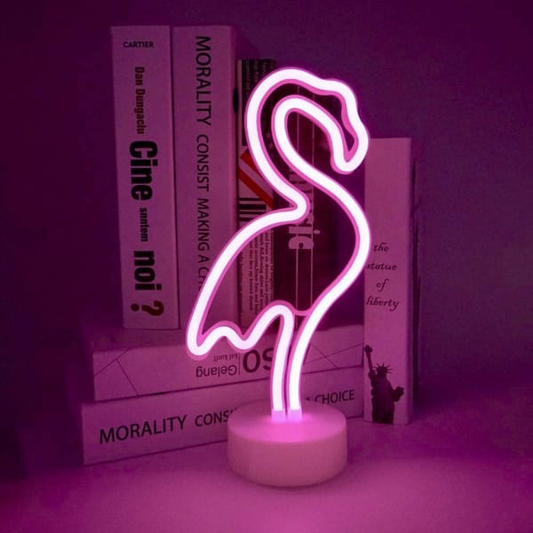 Neon LED Light - Flamingo - Pink - Single Piece