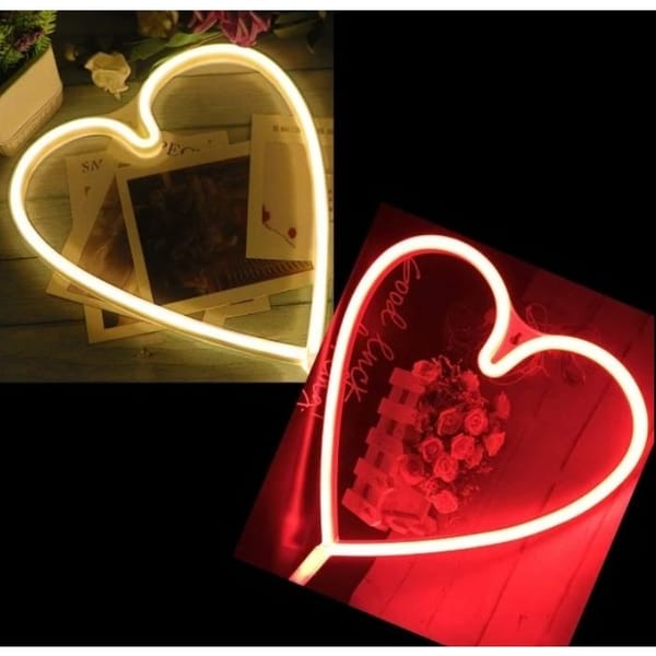 Neon Light - Heart - Single Piece