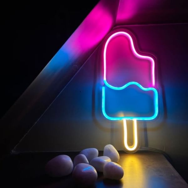 Neon Lights - Mini Ice Cream - Single Piece