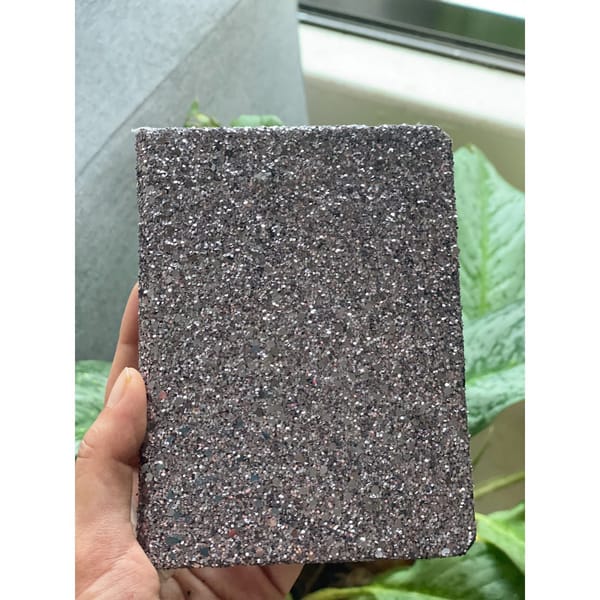 Notebook With 2 Sticker Sheets - Shimmer - Bronze - Single Piece