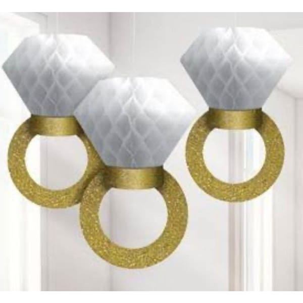 Paper Decor - Ring - White-Gold - Single Piece