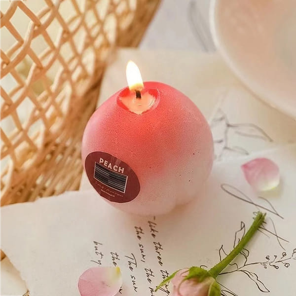 Peach Shaped Candle - Single Piece