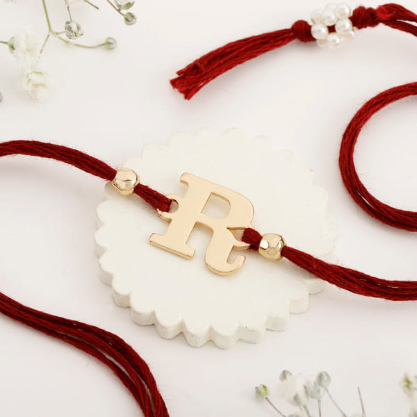 Personalized Initial Rakhi - R