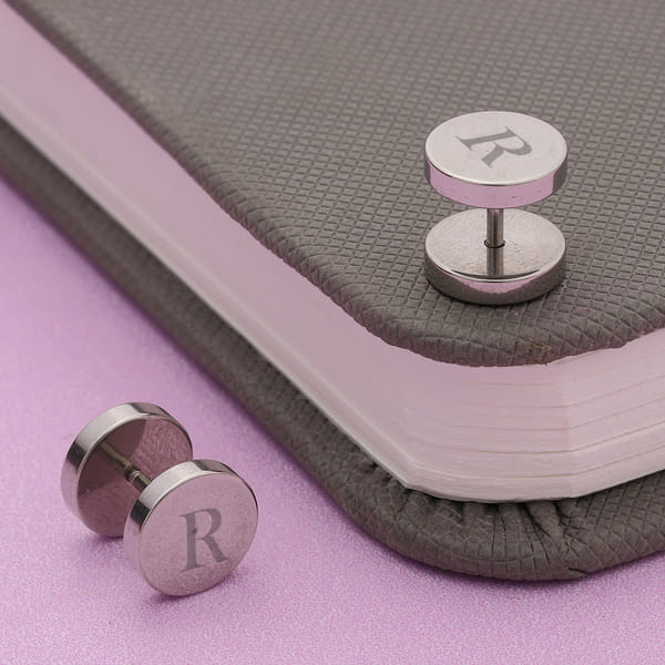 Personalized Rhodium Cufflinks