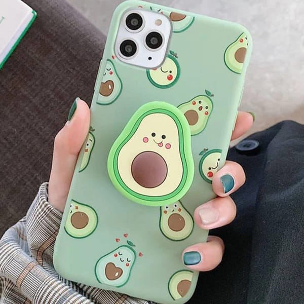Phone Case With Grip Holder - Avocado - Single Piece