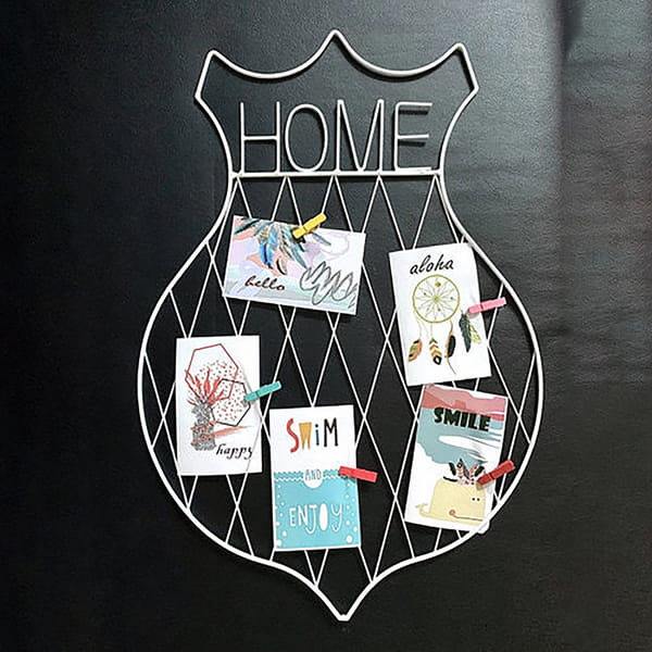 Photo Grid With Clips - Home - White - Single Piece