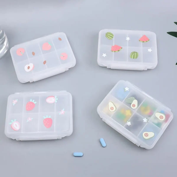Pill Organizer - Fruit Print - Assorted - Single Piece