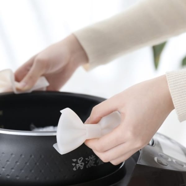 Pot Holder - Bow - Silicone - Grey - Set Of 2