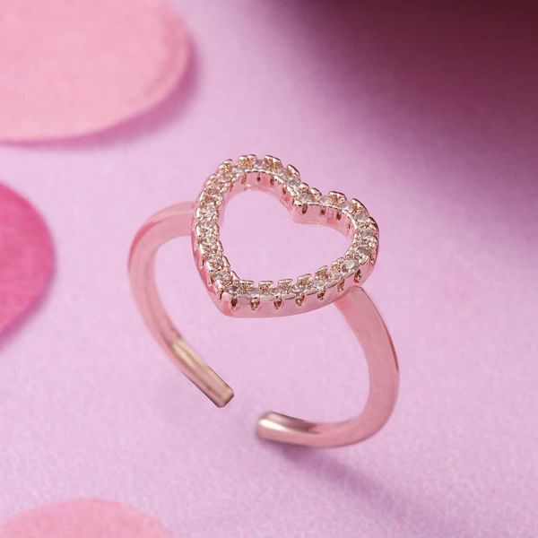 Ring Set - Proposal - Heart And Solitaire