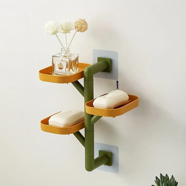 Rotating Bathroom Soap Shelf - Assorted - Single Piece