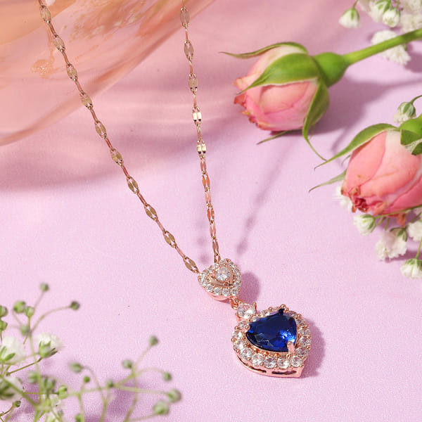 Sapphire Heart-Shaped Pendant