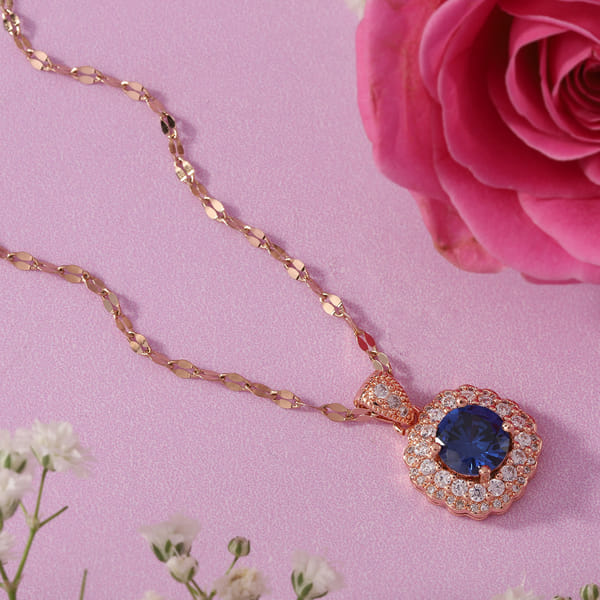 Sapphire Pendant Chain