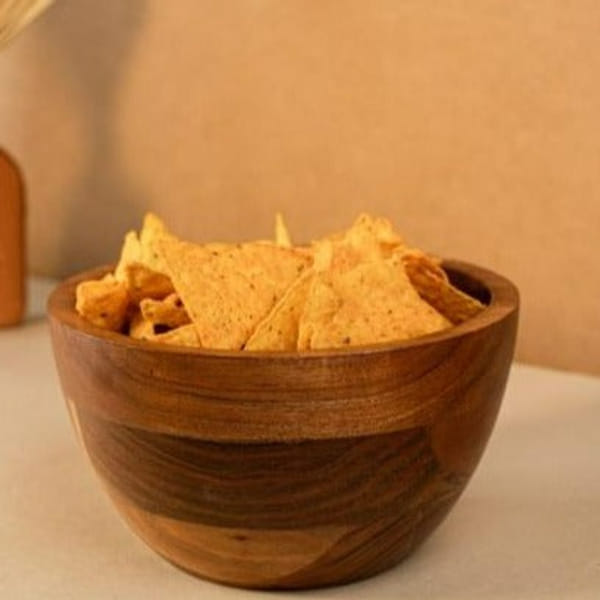 Serving Bowl - Wooden - U Shaped - Single Piece