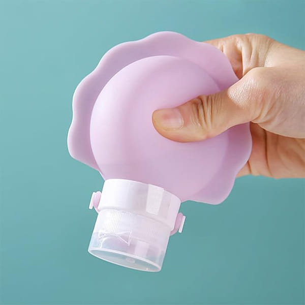 Silicone Cosmetic Refillable Bottle - Assorted - Set Of 3