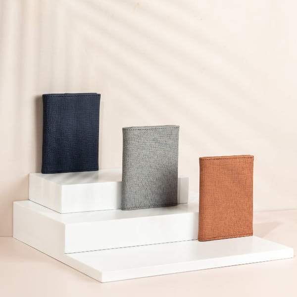 Slim Wallet - Faux Leather - Single Piece