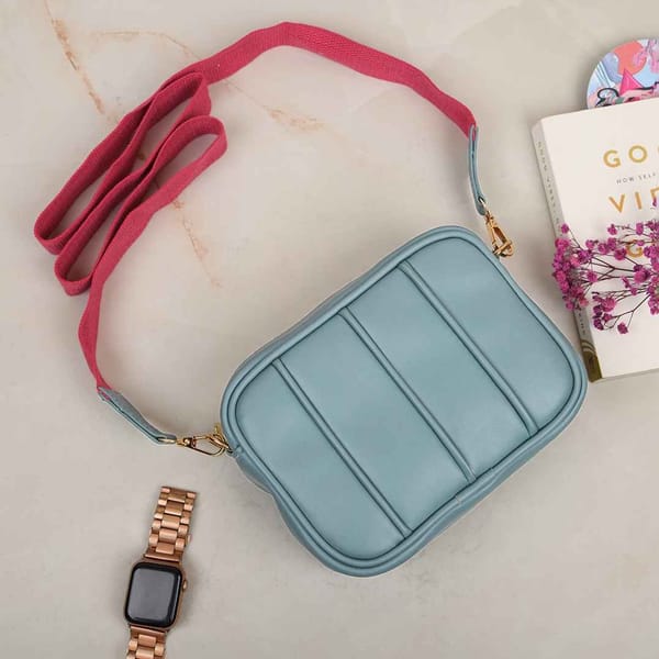 Sling Bag Pink Strap Single Piece