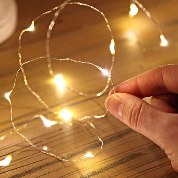 Sliver String Fairy Light - Battery - Warm White