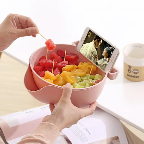 Snack Bowl With Mobile Stand