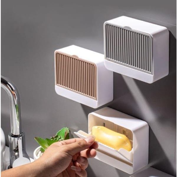Soap Holder - Flap Open - Wall Mounted - Single Piece