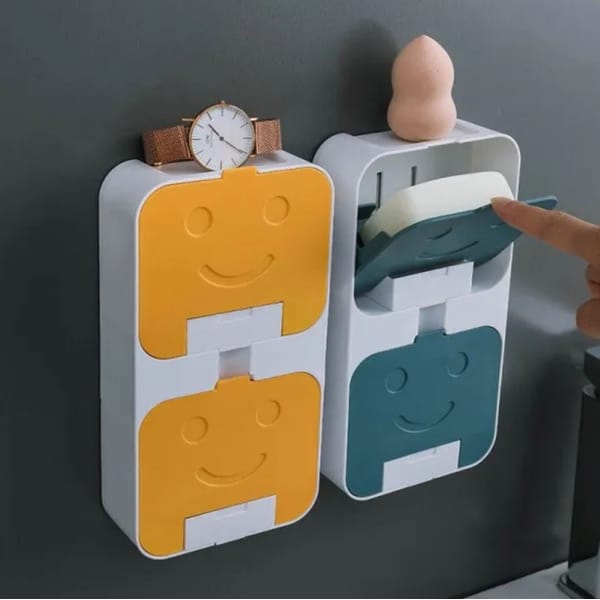 Soap Holder - Smiley - Double Layer - Single Piece
