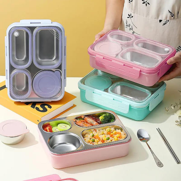 Spill-Proof 900 ML Lunch Box - Assorted - Single Piece