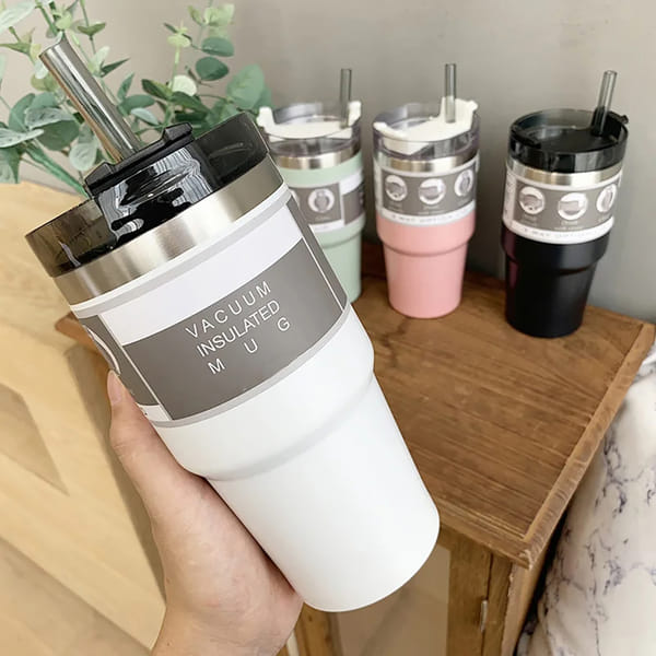 Stainless Steel Insulated Car Mug - Assorted - Single Piece - 600 Ml