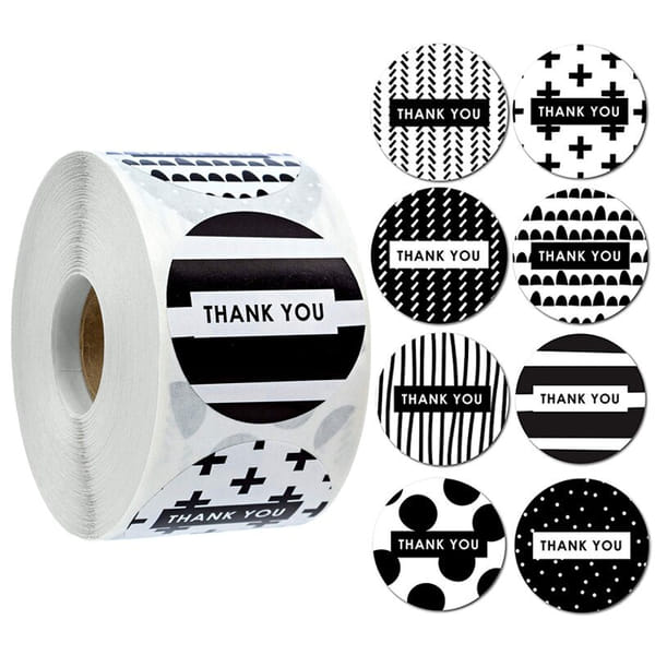 Stickers Roll - Thank You Label - Set Of 500