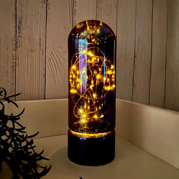 Table Lamp With Fairy Lights - Dome - Rainbow - Single Piece