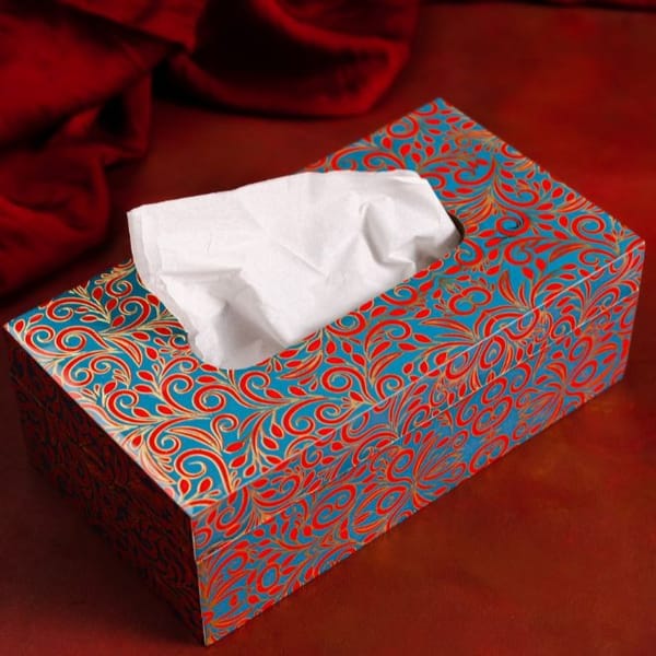 Tissue Box - Paisley - Single Piece