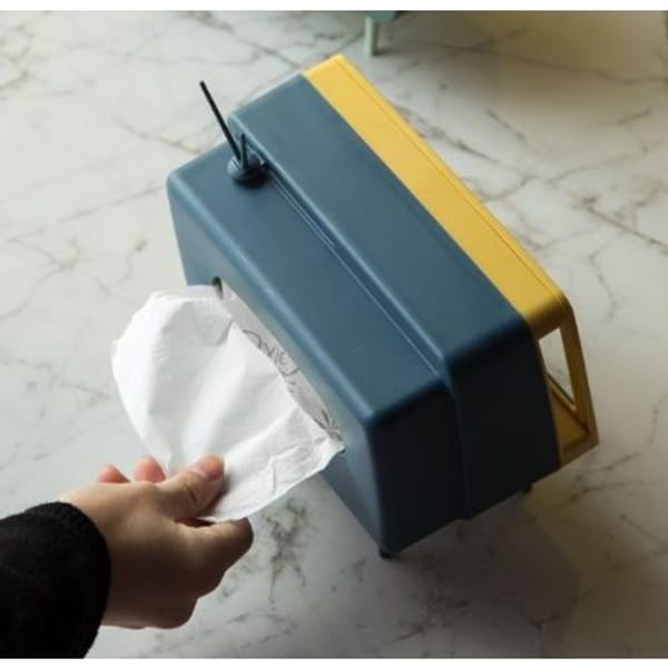 Tissue Box With Phone Stand - TV - Single Piece