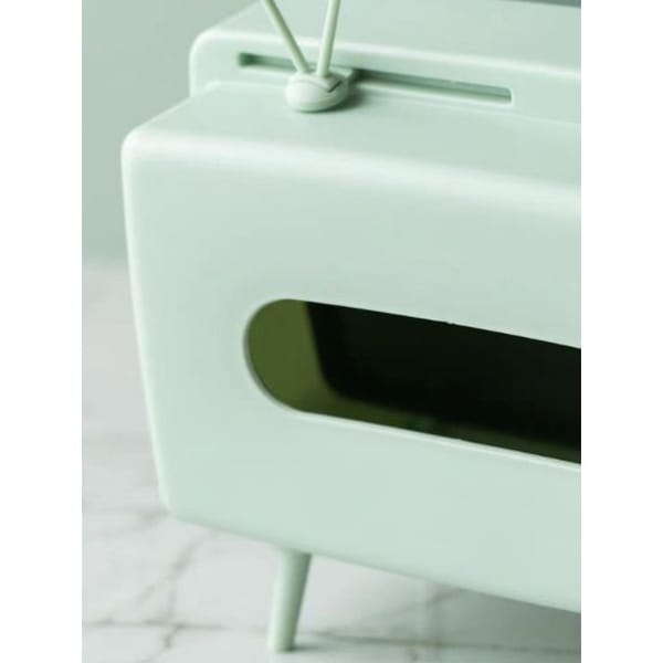 Tissue Box With Phone Stand - TV - Single Piece