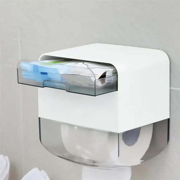 Toilet Paper Holder With Drawer - Assorted - Single Piece