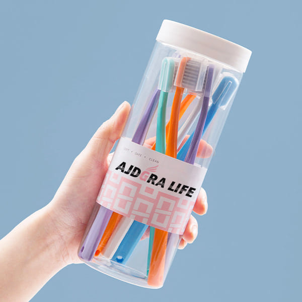 Tooth Brush - Soft Bristles - Cap - Set Of 10