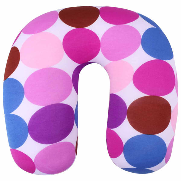 Travel Neck Pillow - Pink & Purple