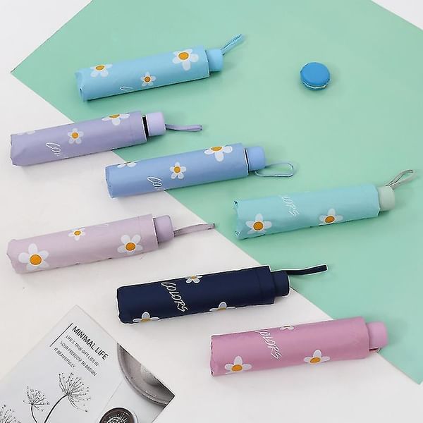 Umbrella - Automatic Open And Close - Floral - Assorted - Single Piece