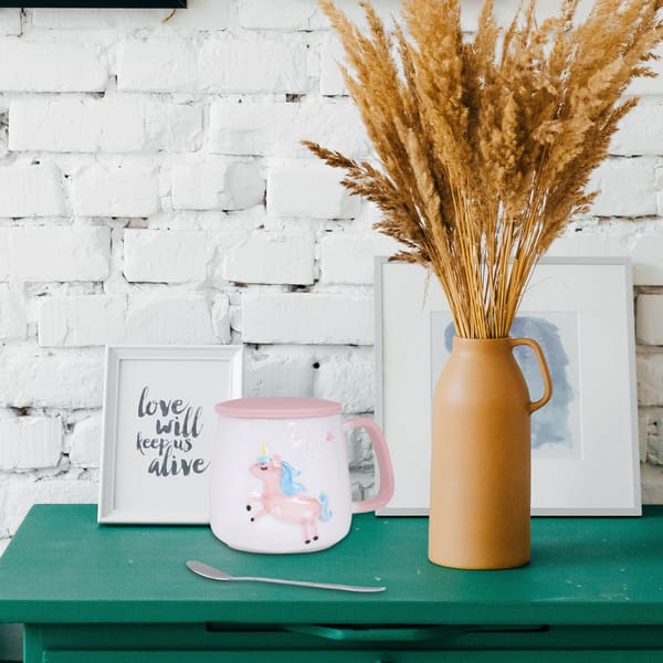Unicorn Mug With Lid And Spoon - 250ml